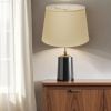18" Parchment Biege Rounded Empire Slanted Linen Lampshade