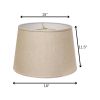 18" Dark Wheat Rounded Empire Slanted Linen Lampshape