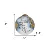 Globe Come Away with Me Hand Painted Mouth Blown Glass Ornament