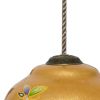 Golden Extravagant Butterflies Hand Painted Mouth Blown Glass Ornament