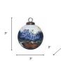 Scenic Life is Better at the Lake Hand Painted Mouth Blown Glass Ornament
