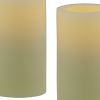 Set of Two Ivory Flameless Pillar Candle