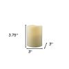 4" Ivory Flameless Indoor Outdoor Pillar Candle