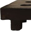 8" Brown Solid Wood Tabletop Taper Candle Holder