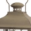 Set Of Three Brown Flameless Floor Lantern Candle Holder