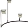 Set Of Four Black Flameless Votive Candle Holder