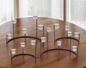 Set Of Four Black Flameless Votive Candle Holder