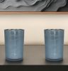 Set Of Two Blue Flameless Tabletop