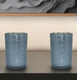 Set Of Two Blue Flameless Tabletop