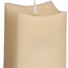 Set of Two Beige Flameless Pillar Candle