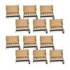 Set of Twelve White Flameless Christmas Taper Candle