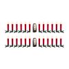 Set of Twentyfour Red LED Flameless Christmas Tree Clip On Candles