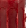 Set of Two Red Flameless Pillar Candle