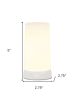 Set of Two White Flameless Pillar Candles
