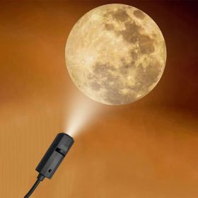 1pc Moon Earth Projector Night Light; USB Charging Lamp 360Â° Rotatable Moon Earth Atmosphere Projector For Bedside Nightstand Bedroom Living Room Des