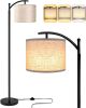 Floor Lamp, Floor Lamp for Living Room with 3 Color Temperatures LED Bulb, Tall Industrial Floor Lamp Reading for Bedroom