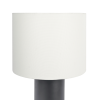 Aura Black Table Lamp with On/Off Switch Black Block Base