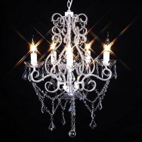 Chandelier White 18"x25"