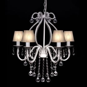 Chandelier White 21"x22"