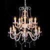 Chandelier 24.8"x30.7" E14 White