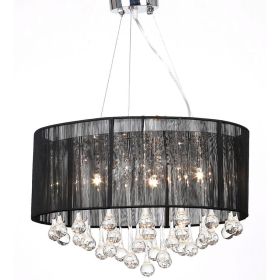 Chandelier Black 18"x20"