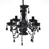 Chandelier Black 15"x18"