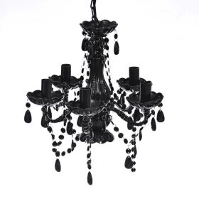 Chandelier Black 15"x18"