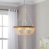 Bohemian style Wood Beaded Chandelier Oak White NEW SKU :W1340P206667