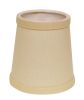 Slant Hardback Chandelier Lampshade with Flame Clip, Beige (Set of 6)