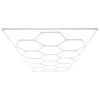 VEVOR Hexagon Garage Lights 66300LM 15 Grids Honeycomb LED Shop Ceiling Light