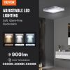 VEVOR Bathroom Exhaust Fan, 110 CFM High-Efficiency Ventilation, 1.5sones Low Noise Operation All-Copper Motor, Energy-Saving Bathroom Ceiling Fan