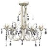 Chandelier White 18"x17"