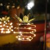 LED Pineapple Swirl Solar Garden Lights