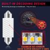 1X C5W C10W LED Canbus Festoon 31 36 39 41MM Error Free Car Interior Reading Light Clearance Bulbs Auto Plate Lamp