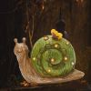 Solar Powered Garden Light Resin Snail Figurine