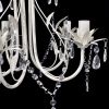 Chandelier White 18"x17"