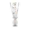 Ultra-Modern 1pc Table Lamp, LED Night Light Chrome Finish Metal Base Luxury Lamp Ornamental Style Filament Styled Flowers Living Room Lamp