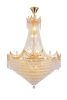 42" in Luxurious CZAR K9 Crystal Single Tier Chandelier 22-LED Bulbs Neo Classical Hardwired Ceiling Chandelier Lamp for Living Room, Hallway