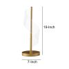 19 Inch Accent Table Lamp, S Design Wave Shade, Metal Base, White, Gold