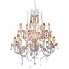 Chandelier 24.8"x30.7" E14 White