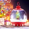68 Inch Festive Musical Christmas Street Lamp Post with Snow Globe Lantern