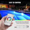 VEVOR 12V LED Pool Light, 10 Inch 40W, RGBW Color Changing Inground Swimming Pool Spa Light Underwater, with 100 FT Cord Remote Control