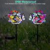 2 in 1 Outdoor Solar Light Butterfly Landscape Light Yard Stake Decor Lamp Stake Light