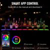 VEVOR LED Lighted Liquor Bottle Display Bar Shelf RF & App Control 60" 2-Step