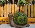 Solar Powered Garden Light Resin Snail Figurine