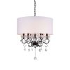 Warehouse of Tiffany Ninian Oiled-rubbed Bronze Crystal/Metal 6-light Chandelier