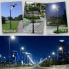 Splicing Lamp Poles, Street Light Pole, Metal Street Lamp Post for Outdoor Lights, Solar Lights Poles with Base Accessory for Porch, Patio, Street