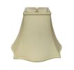Fancy Square Softback Lampshade with Washer Fitter, Egg Color Natural Fabric Lampshade for Table Lamps, 8" Top x 18" Bottom x 13" Height