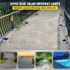 VEVOR Driveway Lights 12-Pack Solar Driveway Lights Bright Blue Solar Deck Lights Outdoor Waterproof Wireless Dock Lights 6 LEDs for Deck Dock Drivewa