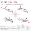 7.5 ft Prelit Christmas Tree, Nordic Pine Artificial Christmas Tree with 300 Dual Color LED Lights and 1218 Branch Tips